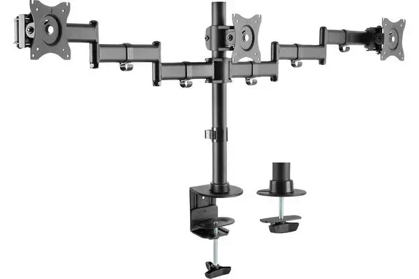 Dacomex D27-100CG-3 support d'écran plat pour bureau 68,6 cm (27") Noir - Kits de support plafond - visuel 2
