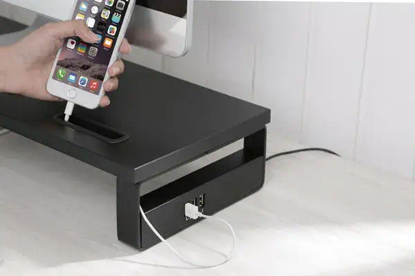 Dacomex DS-32-USB Support de livres Laptop et bras pour écran Noir - Kits de support plafond - visuel 6