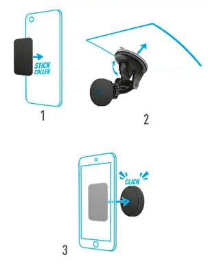 Mobilis 044006 support Support passif Mobile/smartphone, Navigateur Noir - Etui et Housse - visuel 5