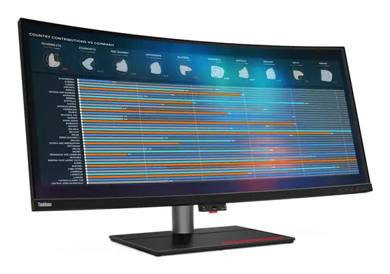 Lenovo ThinkVision P40w-20 LED display 100,8 cm (39.7") 5120 x 2160 pixels 5K Ultra HD Noir - Ecran Ordinateur - visuel 9