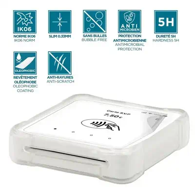Mobilis 036278 accessoire de système de paiement en point de vente Protection d'écran POS Transparen - Etui et Housse - visuel 2
