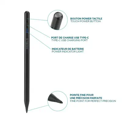 Mobilis 001090 stylet Noir - Dispositif pointage - visuel 3