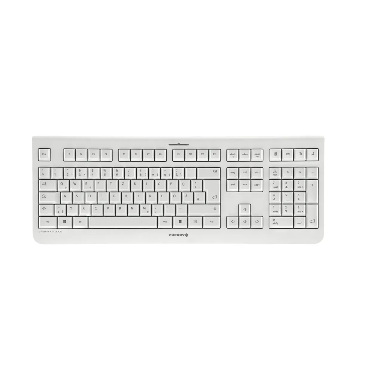 CHERRY KW 3000 clavier Universel RF sans fil QWERTZ Allemand Blanc - Clavier - visuel 1