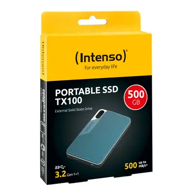Lesen/Schreiben bis zu 500 MB/s/500GB  - Disque dur SSD - Intenso - visuel 2
