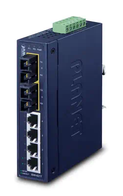 PLANET ISW-621T commutateur réseau Non-géré L2 Fast Ethernet (10/100) Bleu - Switchs et Hubs - visuel 1