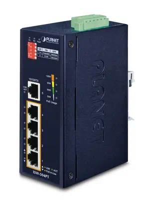 PLANET ISW-504PT commutateur réseau Non-géré L2 Fast Ethernet (10/100) Connexion Ethernet, supportan - Switchs et Hubs - visuel 1