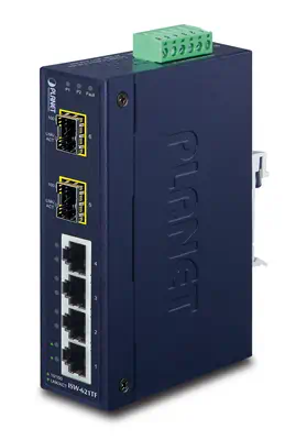 PLANET ISW-621TF commutateur réseau Non-géré L2 Fast Ethernet (10/100) Bleu - Switchs et Hubs - visuel 1