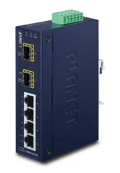 Revendeur officiel PLANET ISW-621TF commutateur réseau Non-géré L2 Fast Ethernet (10/100) Bleu