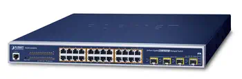 Avantages PLANET WGSW-24040HP4 commutateur réseau Géré L2/L4 Gigabit Ethernet (10/100/1000) Connexion Ethernet