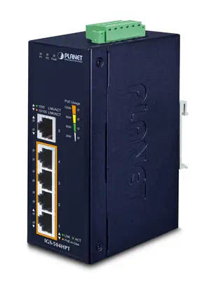 PLANET IGS-504HPT commutateur réseau Non-géré L2 Gigabit Ethernet (10/100/1000) Connexion Ethernet,  - Switchs et Hubs - visuel 1