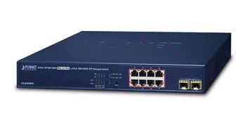 PLANET GS-4210-8P2S commutateur réseau Géré Gigabit Ethernet (10/100/1000) Connexion Ethernet, suppo offre