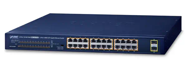 PLANET GSW-2620HP commutateur réseau Non-géré 10G Ethernet (100/1000/10000) Connexion Ethernet, supp - Switchs et Hubs - visuel 1