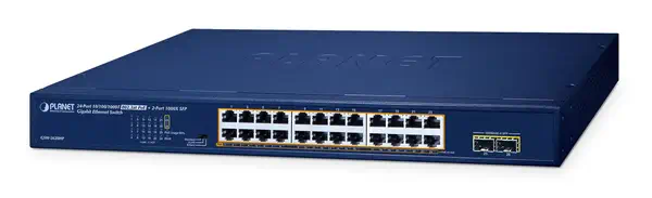 PLANET GSW-2620HP commutateur réseau Non-géré 10G Ethernet (100/1000/10000) Connexion Ethernet, supp - Switchs et Hubs - visuel 1