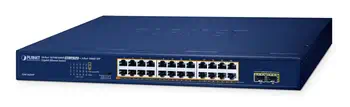 PLANET GSW-2620HP commutateur réseau Non-géré 10G Ethernet (100/1000/10000) Connexion Ethernet, supp achat responsable