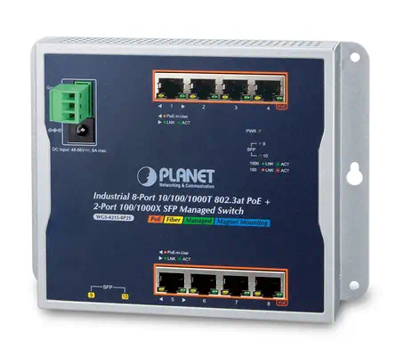 PLANET WGS-4215-8P2S commutateur réseau Géré Gigabit Ethernet (10/100/1000) Connexion Ethernet, supp - Switchs et Hubs - visuel 1