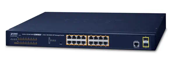 PLANET GS-4210-16P2S commutateur réseau Géré L2/L4 Gigabit Ethernet (10/100/1000) Connexion Ethernet - Switchs et Hubs - visuel 1