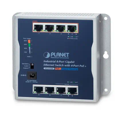 P30 Industrial 8-Port - PLANET - Switchs et Hubs - visuel 1