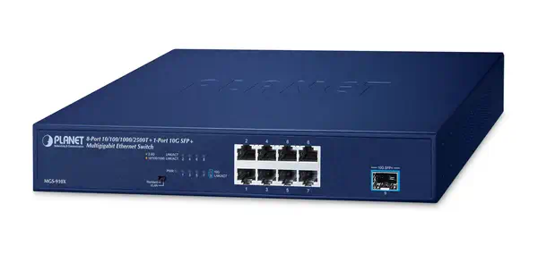 8-Port 10/100/1000/2500T + - PLANET - Switchs et Hubs - visuel 1