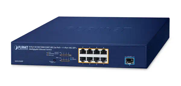 PLANET MGS-910XP commutateur réseau Non-géré 2.5G Ethernet (100/1000/2500) Connexion Ethernet, suppo - Switchs et Hubs - visuel 1