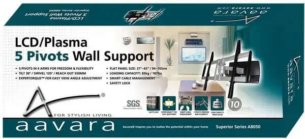 Aavara A8050 support pour téléviseur - Kits de support plafond - visuel 2