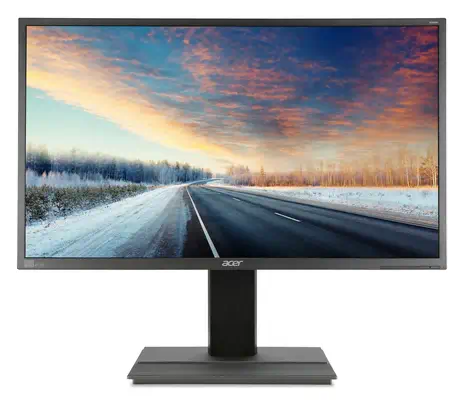 Acer B6 B326HKymjdpphz LED display 81,3 cm (32") 3840 x 2160 pixels 4K Ultra HD Noir, Gris - Ecran Ordinateur - visuel 1