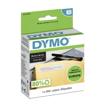 Livraison rapide DYMO LW étiquettes autocollantes authentiques de retour/polyvalentes | 19 mm x 51 mm | rouleau de 50