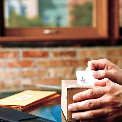 DYMO LW petites étiquettes autocollantes authentiques pour badges nominatifs | 41 mm x 89 mm | roule - Dymo - Ruban - visuel 7