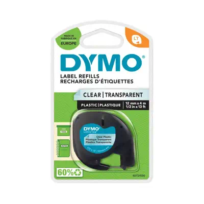 DYMO Étiquettes en plastique ® LetraTag® - 12 mm - Dymo - Ruban - visuel 2