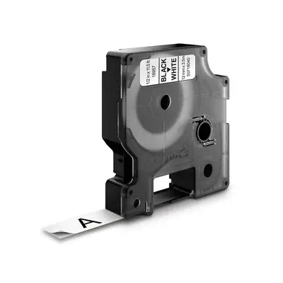 D1 - Durable Étiquettes - Noir sur blanc - 12mm x 5.5m - Dymo - Ruban - visuel 1