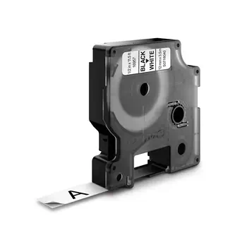 D1 - Durable Étiquettes - Noir sur blanc - 12mm x 5.5m comparaison