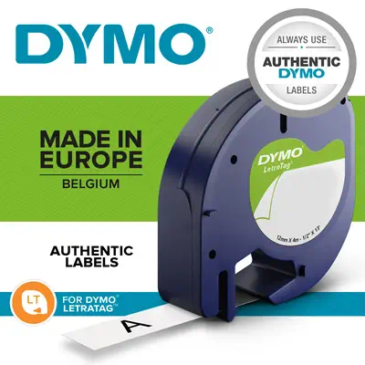 DYMO LetraTag® étiquettes thermocollantes - 12mm x 2m - Dymo - Ruban - visuel 7