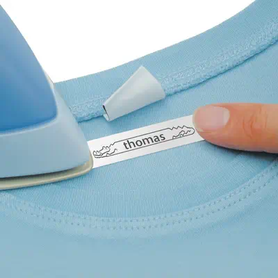 DYMO LetraTag Étiquettes Autocollantes pour Vêtements Authentique | 12 mm x 2 m | impression en noir - Dymo - Ruban - visuel 10