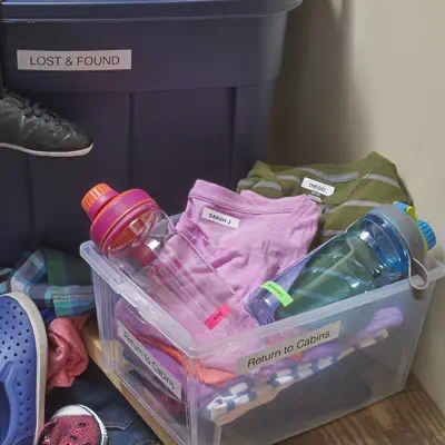 DYMO LetraTag Étiquettes Autocollantes pour Vêtements Authentique | 12 mm x 2 m | impression en noir - Dymo - Ruban - visuel 4