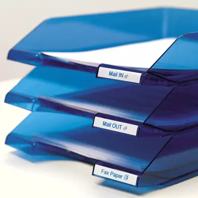 D1 - Standard Étiquettes - Bleu sur blanc - 9mm x 7m - Dymo - Ruban - visuel 6