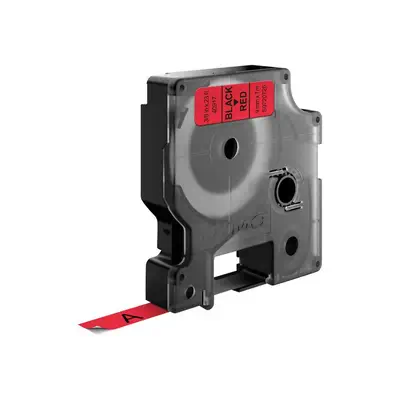 D1 - Standard Étiquettes - Noir sur rouge - 9mm x 7m - Dymo - Ruban - visuel 1