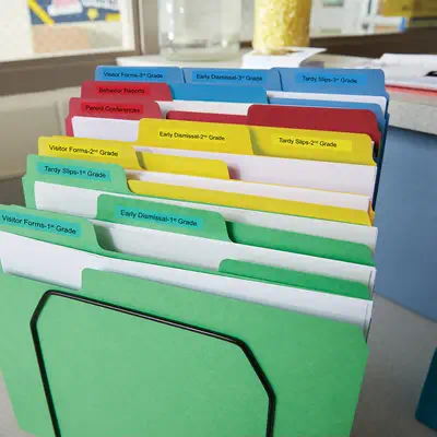 DYMO D1 étiquettes autocollantes authentiques | rouleau 9 mm x 7 m | impression en noir sur fond ble - Dymo - Ruban - visuel 9