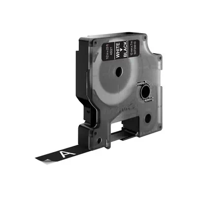 D1 - Standard Étiquettes - Blanc sur noir - 12mm x 7m - Dymo - Ruban - visuel 1