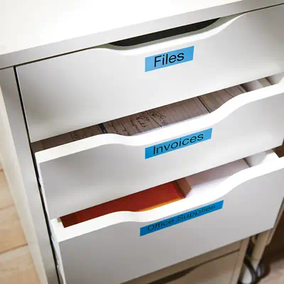 DYMO D1 étiquettes autocollantes authentiques | rouleau de 12 mm x 7 m | impression en noir sur fond - Dymo - Ruban - visuel 5