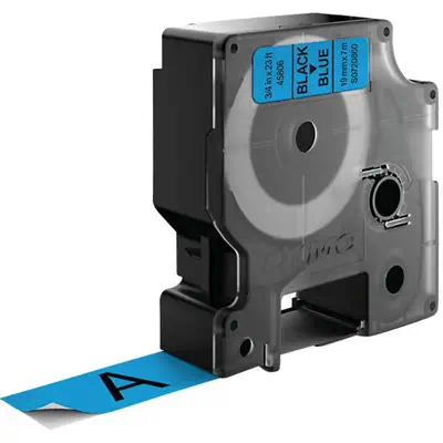 D1 - Standard Étiquettes - Noir sur bleu - 19mm x 7m - Dymo - Ruban - visuel 1