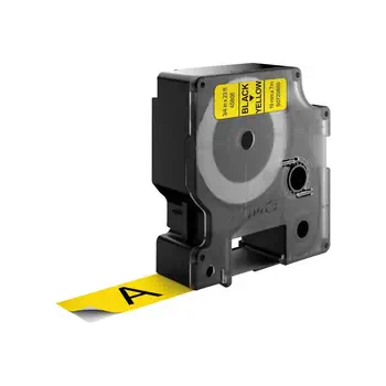 D1 - Standard Étiquettes - Noir sur jaune - 19mm x 7m avantages