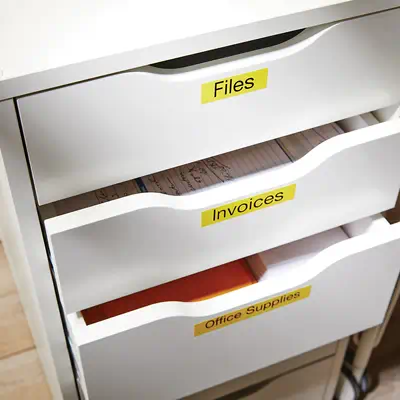 DYMO D1 étiquettes autocollantes authentiques de hautes performances en polyester | 19mm x 7m | impr - Dymo - Ruban - visuel 5