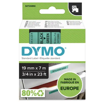 DYMO D1 étiquettes autocollantes authentiques | rouleau de 12 mm x 7 m | impression en noir sur fond - Dymo - Ruban - visuel 4