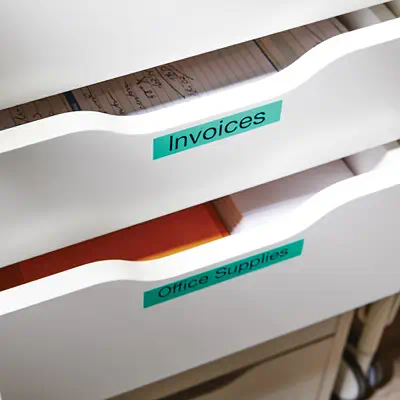 DYMO D1 étiquettes autocollantes authentiques | rouleau de 12 mm x 7 m | impression en noir sur fond - Dymo - Ruban - visuel 5