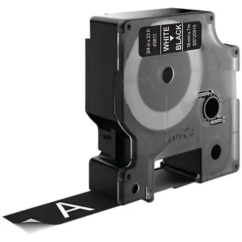 D1 - Standard Étiquettes - Blanc sur noir - 19mm x 7m avantages