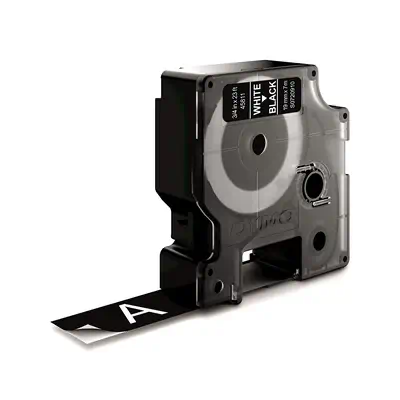 DYMO D1 étiquettes autocollantes authentiques | rouleau de 19 mm x 7 m | impression en blanc sur fon - Dymo - Ruban - visuel 6