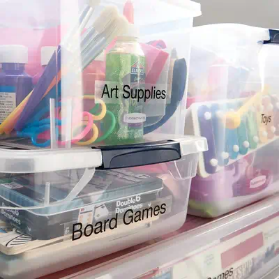 DYMO D1 étiquettes autocollantes authentiques | 24mm x 7m | Noir sur Transparent | pour étiqueteuses - Dymo - Ruban - visuel 5