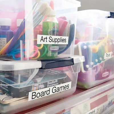 DYMO D1 étiquettes autocollantes authentiques | impression en noir sur fond blanc | 24 mm x 7 m | po - Dymo - Ruban - visuel 6