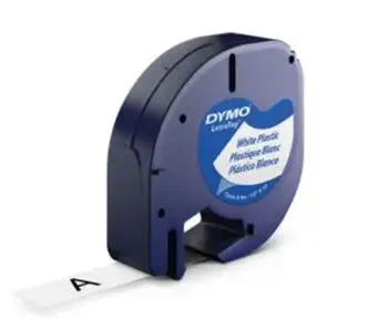 Avantages DYMO 12mm LetraTAG Plastic tape ruban d'étiquette