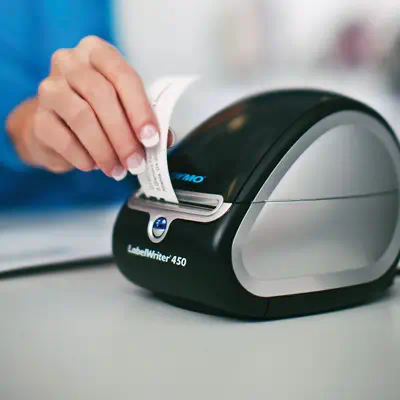 DYMO LabelWriter Étiquettes authentiques d'adresse autocollantes | 28mm x 89mm | noir sur blanc | ro - Dymo - Ruban - visuel 9