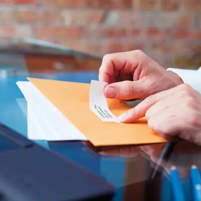 DYMO LW grandes étiquettes d'adresse autocollantes authentiques | 36 mm x 89 mm | impression en noir - Dymo - Ruban - visuel 6